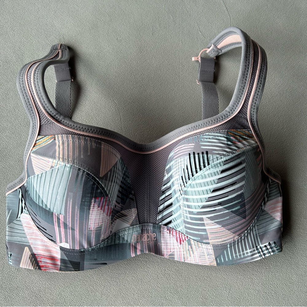Panache Sport ~ Wired Sports Bra ~ 28 DD ~ Racerback Conversion Option